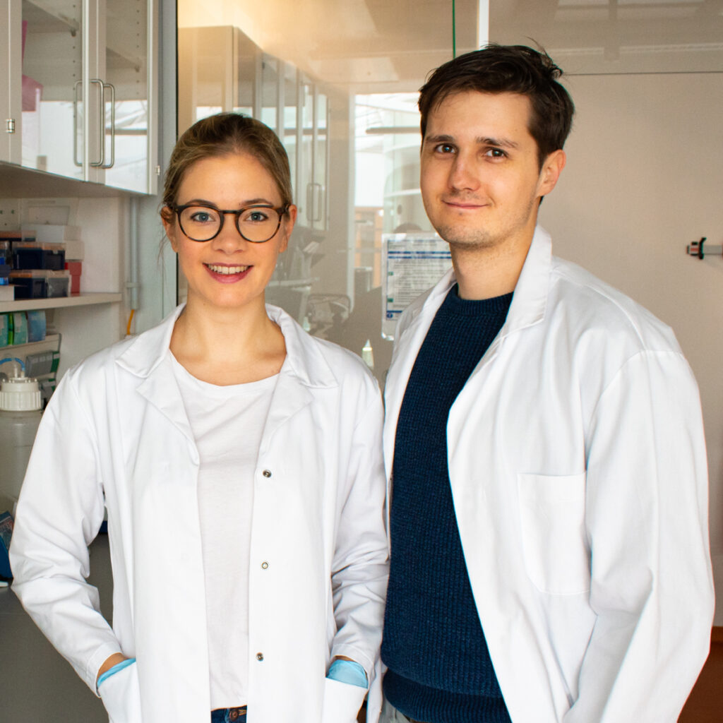 Miriam und Till von Fermentwelten promovieren beide am Max-Planck-Institut.