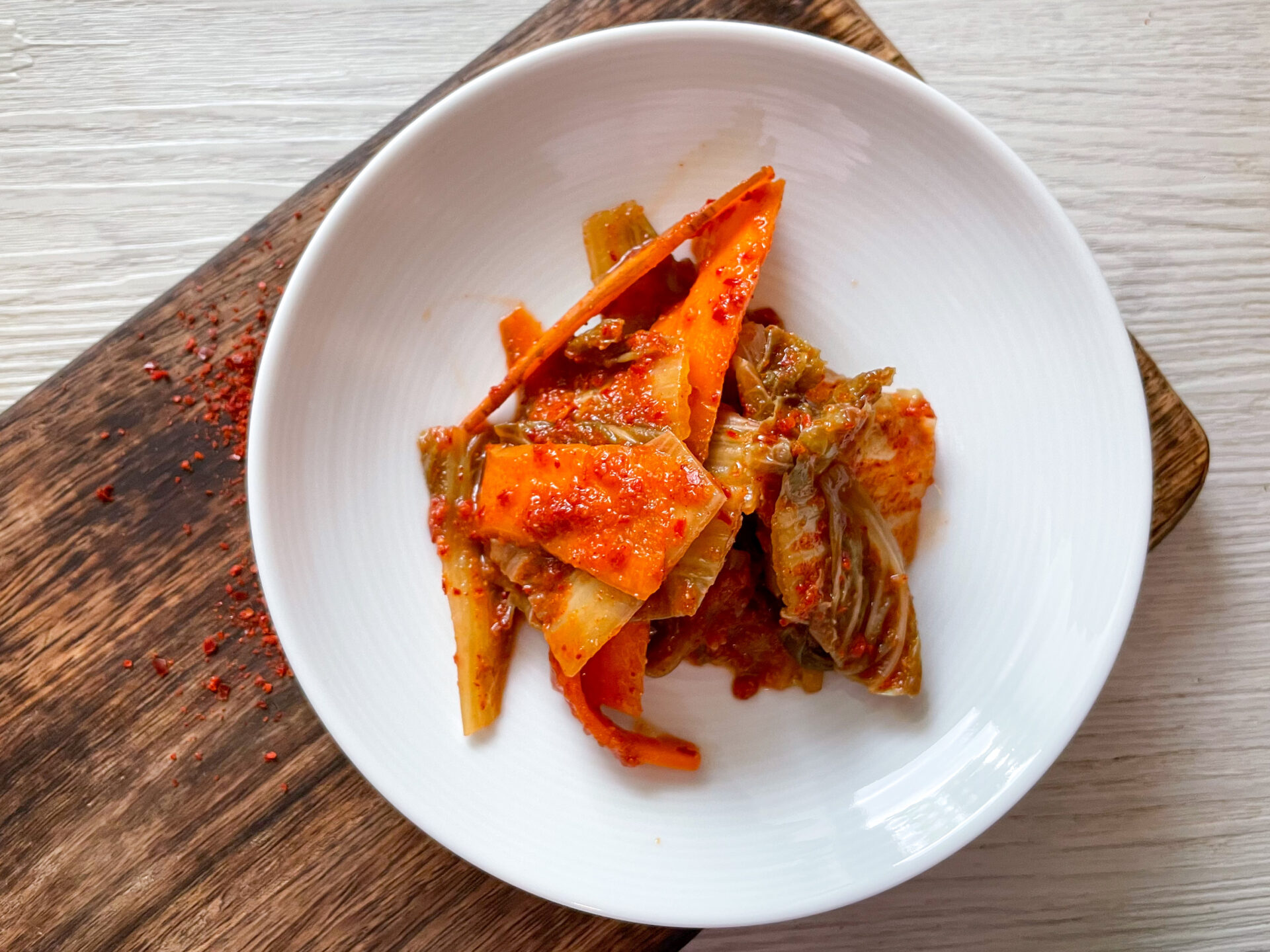 Rezept Kimchi auf dem Teller angerichtet