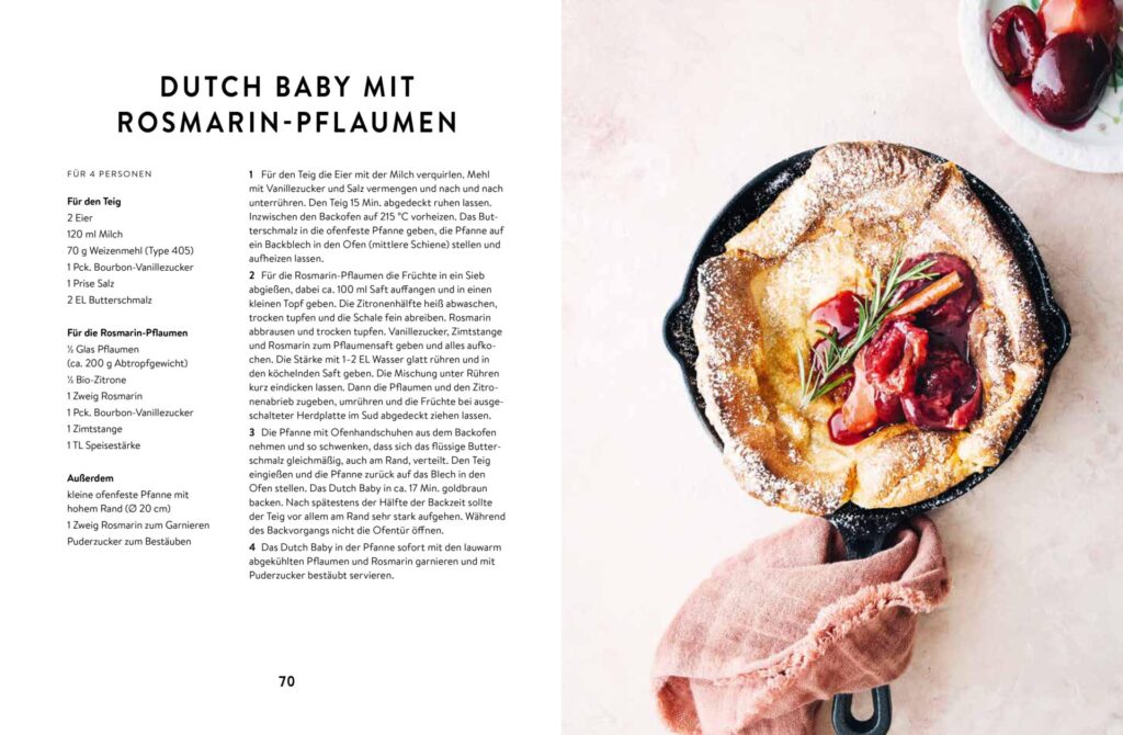 wOnne Fundstück: Dutch Baby mit Rosmarin Plaumen
